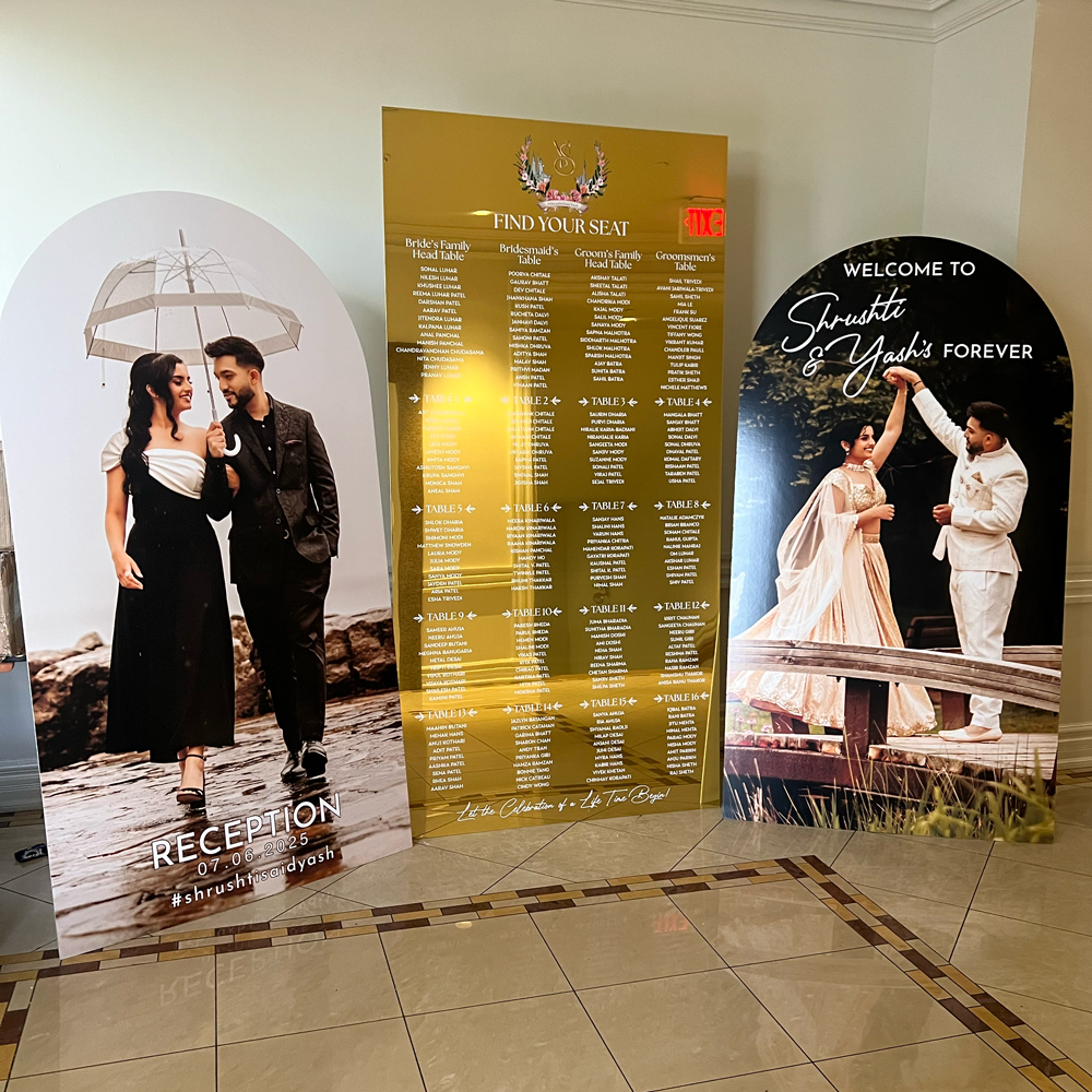Acrylic Wedding Signs