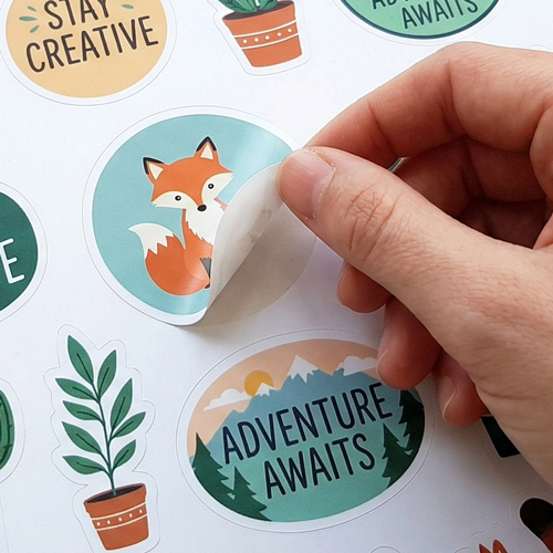 Kiss-Cut Stickers Sheet